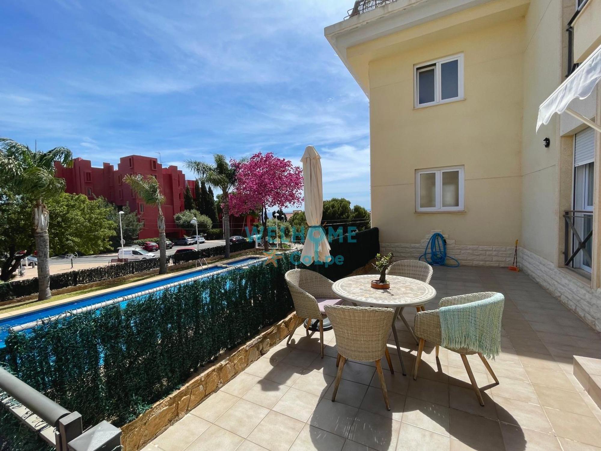 Manzana Bonito Y Comodo Apartamento Con Piscina Кальпе Экстерьер фото
